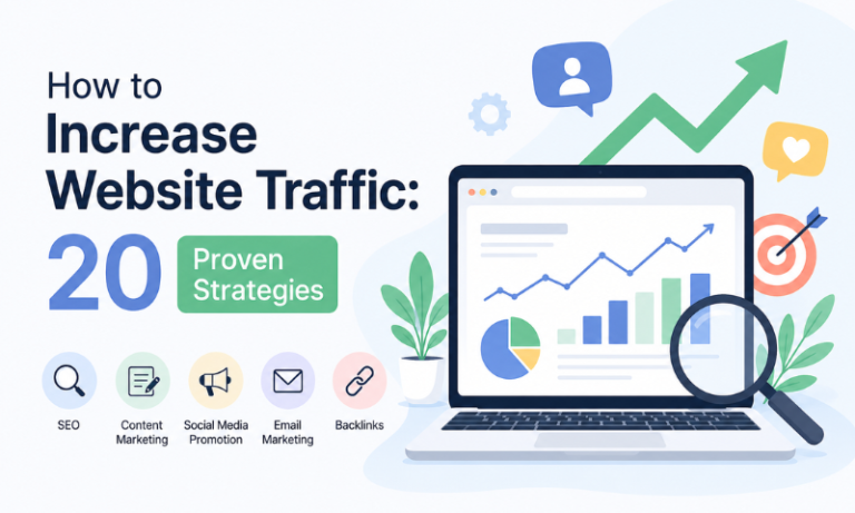 How to Increase Website Traffic: 20 Proven Strategies for 2026
